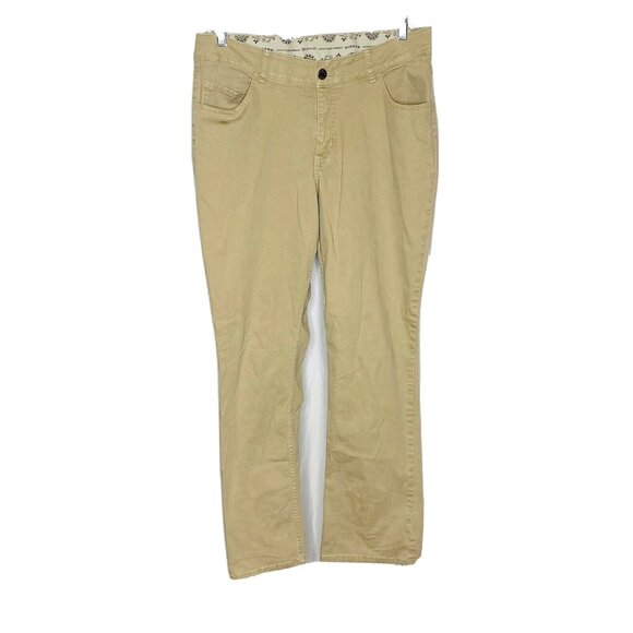 Riders Womens Tan Midrise Bootcut No Gap Waistband Jeans 18W - Picture 1 of 3
